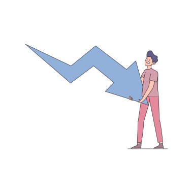 Elinde okla iş adamı