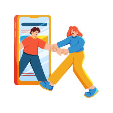 çift ve mobil uygulamalı akıllı telefon