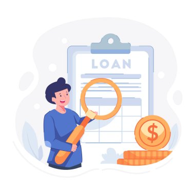 Kredi konsepti çizimi.