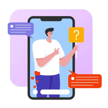 mobil uygulama simgesi, vektör illüstrasyonu