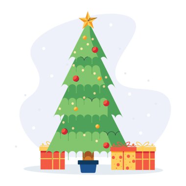 Hediyeli Noel ağacı