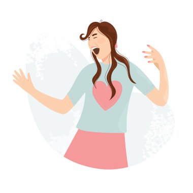 Kız çığlık atıyor ve bağırıyor