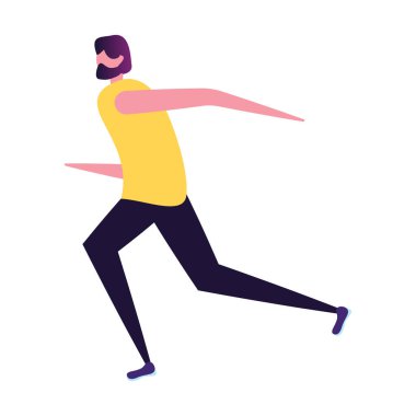 Fitness kadını egzersiz vektörü yapıyor