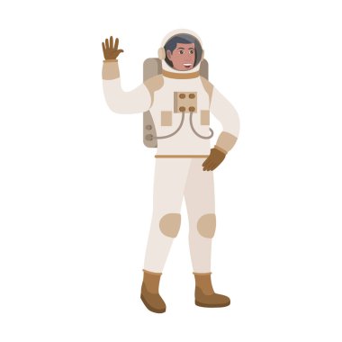 Uzay giysisi simgesine sahip astronot