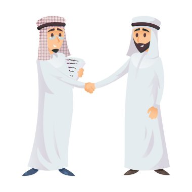 İki iş adamı el sıkışıyor..