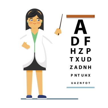 Gözlüklü kadın doktor