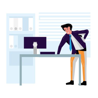 İşyerinde çalışan adam