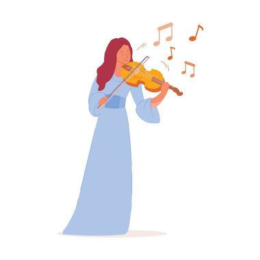 Kadın müzisyen oynamak keman