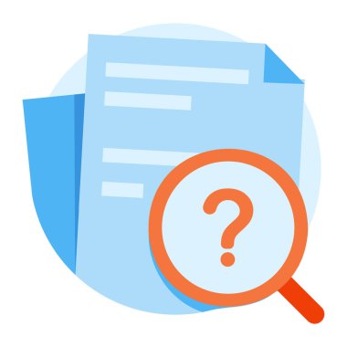 büyütme cam simgesi vektör illüstrasyon grafik tasarımı