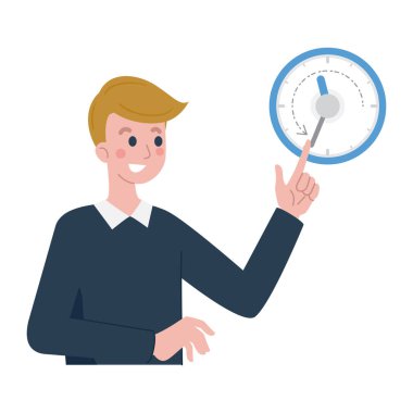 Pusula ve büyüteçle iş adamı