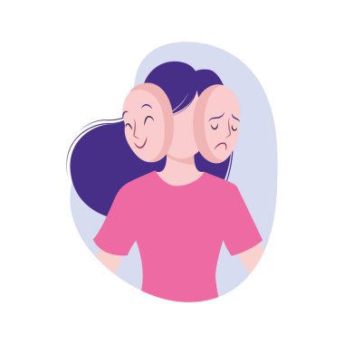 Arka plan vektör illüstrasyon tasarımında akıllı telefonu olan birkaç kadın.