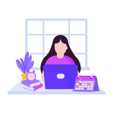 dizüstü bilgisayar ve akıllı kadın