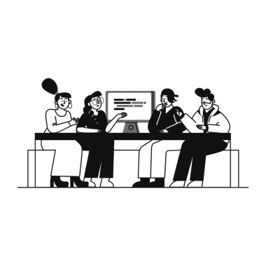 İş yerindeki iş ekibi