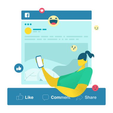 Sosyal medya pazarlamasının vektör tasarımı