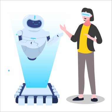 Yapay zeka robotlu robot ve asistan