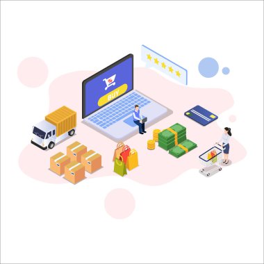 Dağıtım ve lojistik kavramı.