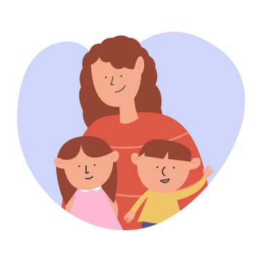 Anne ve kızı el ele tutuşuyorlar.