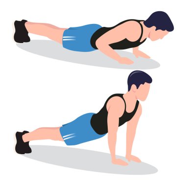 fitness egzersiz yapan erkek