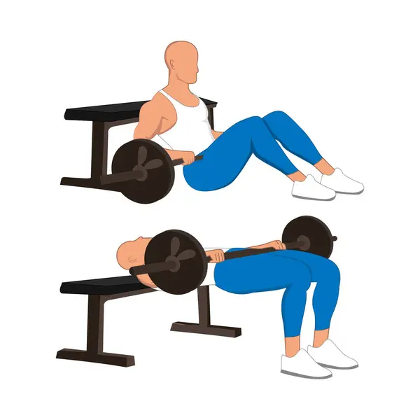 Spor salonundaki iki kişinin vektör çizimi