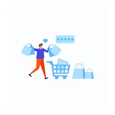 Kredi kartıyla alışveriş.