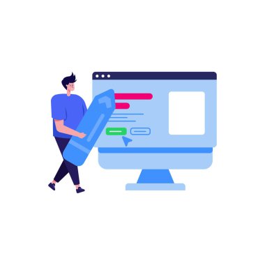 çevrimiçi web simgesi vektör illüstrasyonu