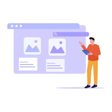 Çevrimiçi alışveriş soyut konsept vektör çizimi.