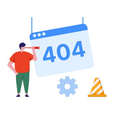 4 0 4 hata simgesi, çizgi film biçimi