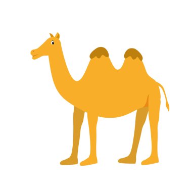 Deve vektör simgesi. beyaz arkaplan deve üzerinde izole edilmiş çizgi film vektör simgesi.