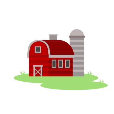 saman ve ahır olan çiftlik evi