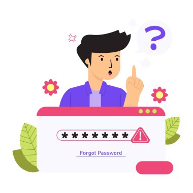 parola ve parola kullanan adam