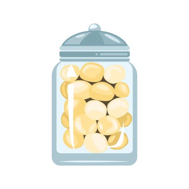 Bir kavanoz konserve yiyecek ikonu