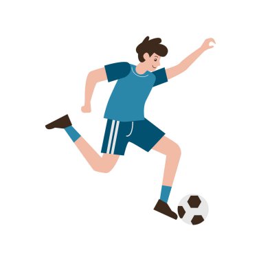 Toplu genç erkek futbolcu