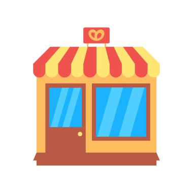 Bir dükkanın vektör illüstrasyonu