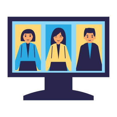 Online Eğitim düz simgesi