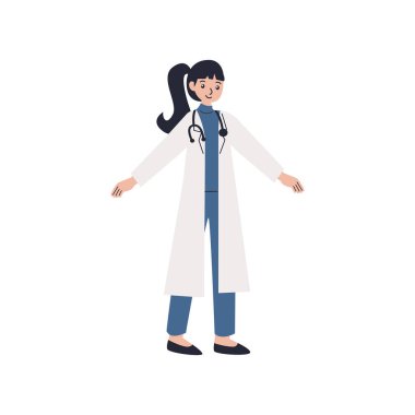 kadın doktor silah ile ayakta geçti