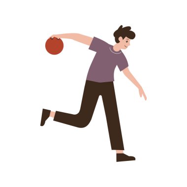 Spor topu olan adam.