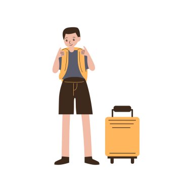 adam bavul ve pasaport