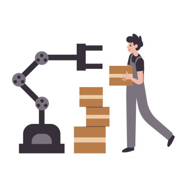 Kutulu ve kutulu adam.