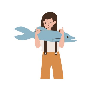 Balık karakterli genç bir adam.