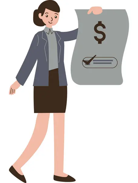 Paralı iş kadını.