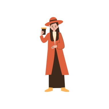 Bira içen genç kadın.