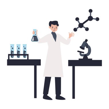 Laboratuvardaki bilim adamı