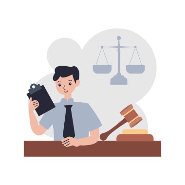 Hukuk ve adalet simgesi tasarım