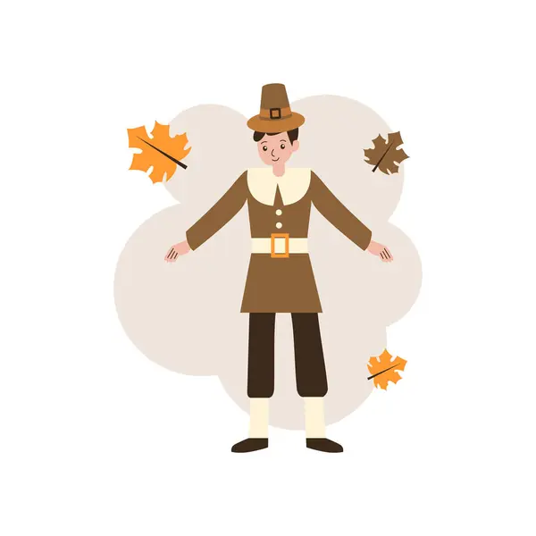 Erkek ve şapka vektör çizimi ile Cadılar Bayramı 'nız kutlu olsun.