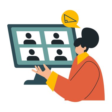 Üzerinde bir kişi olan bir bilgisayar ekranı tutan kişi