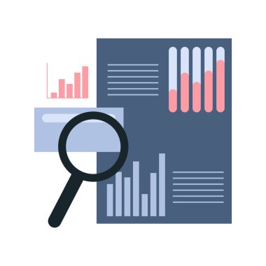 iş analizi vektör çizgisi sanatı