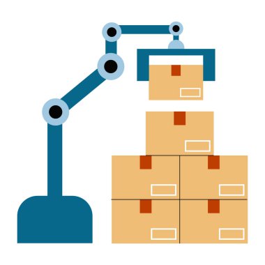 Karton ve kutularla dolu teslimat kutuları