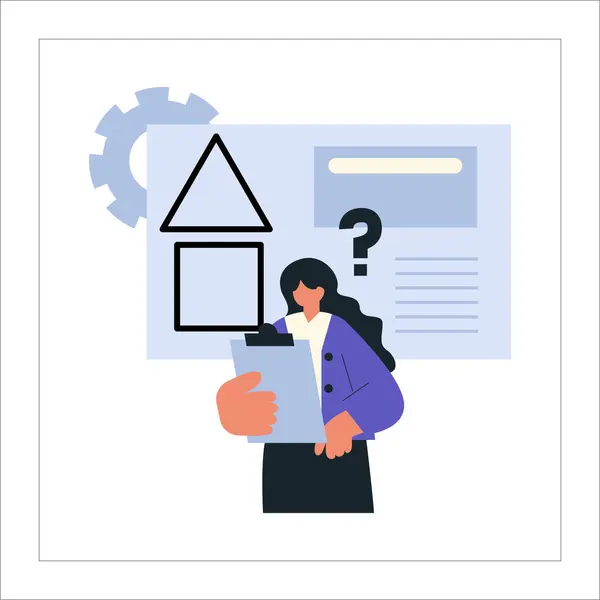 Laptop ve akıllı telefon vektör çizimi tasarımlı iş kadını