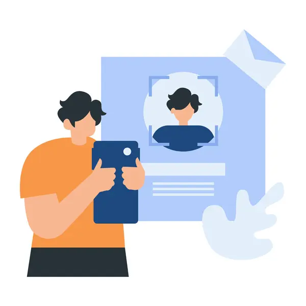 Video konsept vektör illüstrasyonu. Çağrı merkezi, video konferansı, çevrimiçi çağrı merkezi, telekomünikasyon, tele pazarlama, görüntülü sohbet.