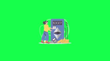 Kişiyle ve kredi kartıyla online alışveriş kavramı